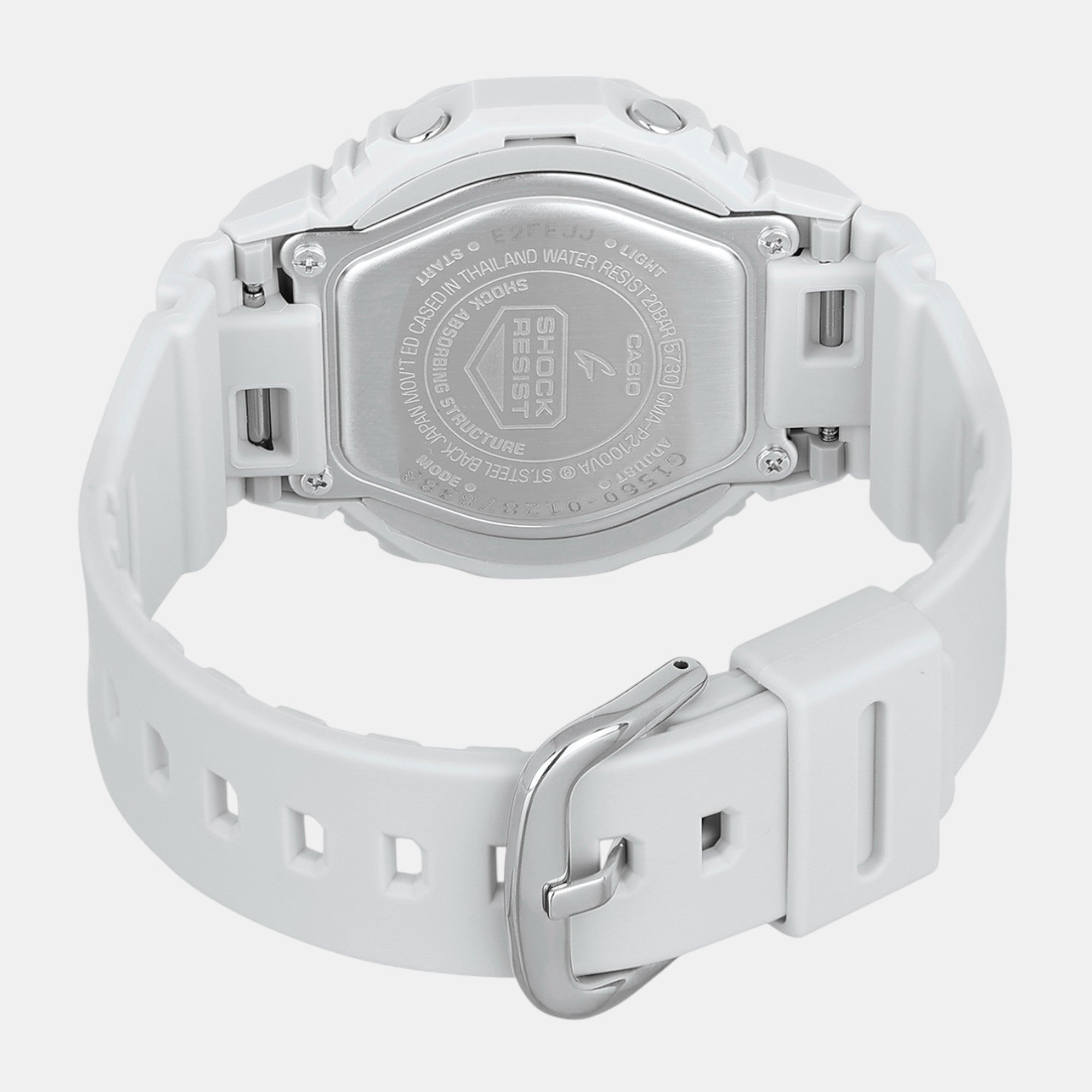 G-Shock Women Quartz White Dial Analog-Digital Resin Watch G1560