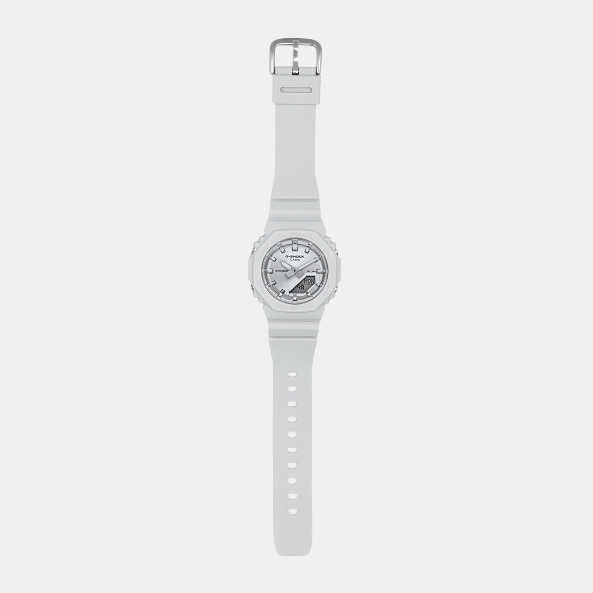G-Shock Women Quartz White Dial Analog-Digital Resin Watch G1560