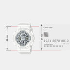 G-Shock Women Quartz White Dial Analog-Digital Resin Watch G1561