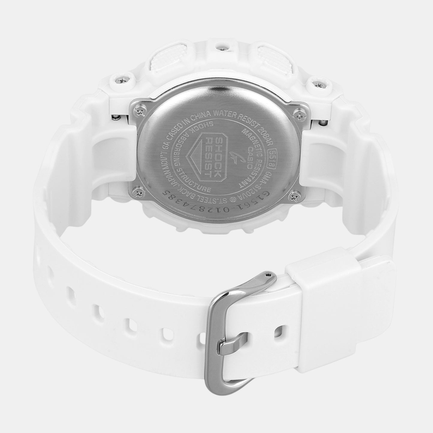 G-Shock Women Quartz White Dial Analog-Digital Resin Watch G1561