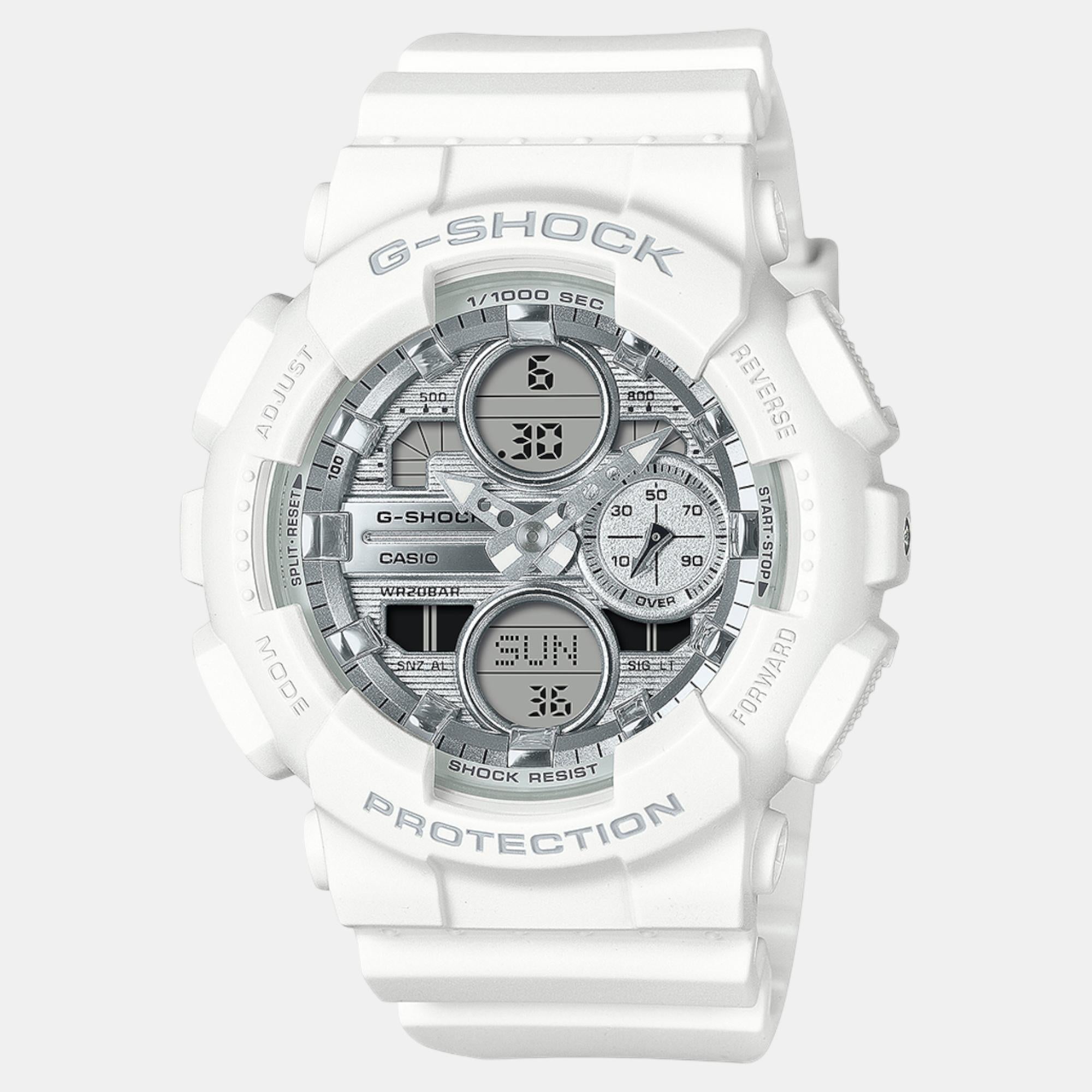 G-Shock Women Quartz White Dial Analog-Digital Resin Watch G1562