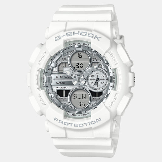 G-Shock Women Quartz White Dial Analog-Digital Resin Watch G1562