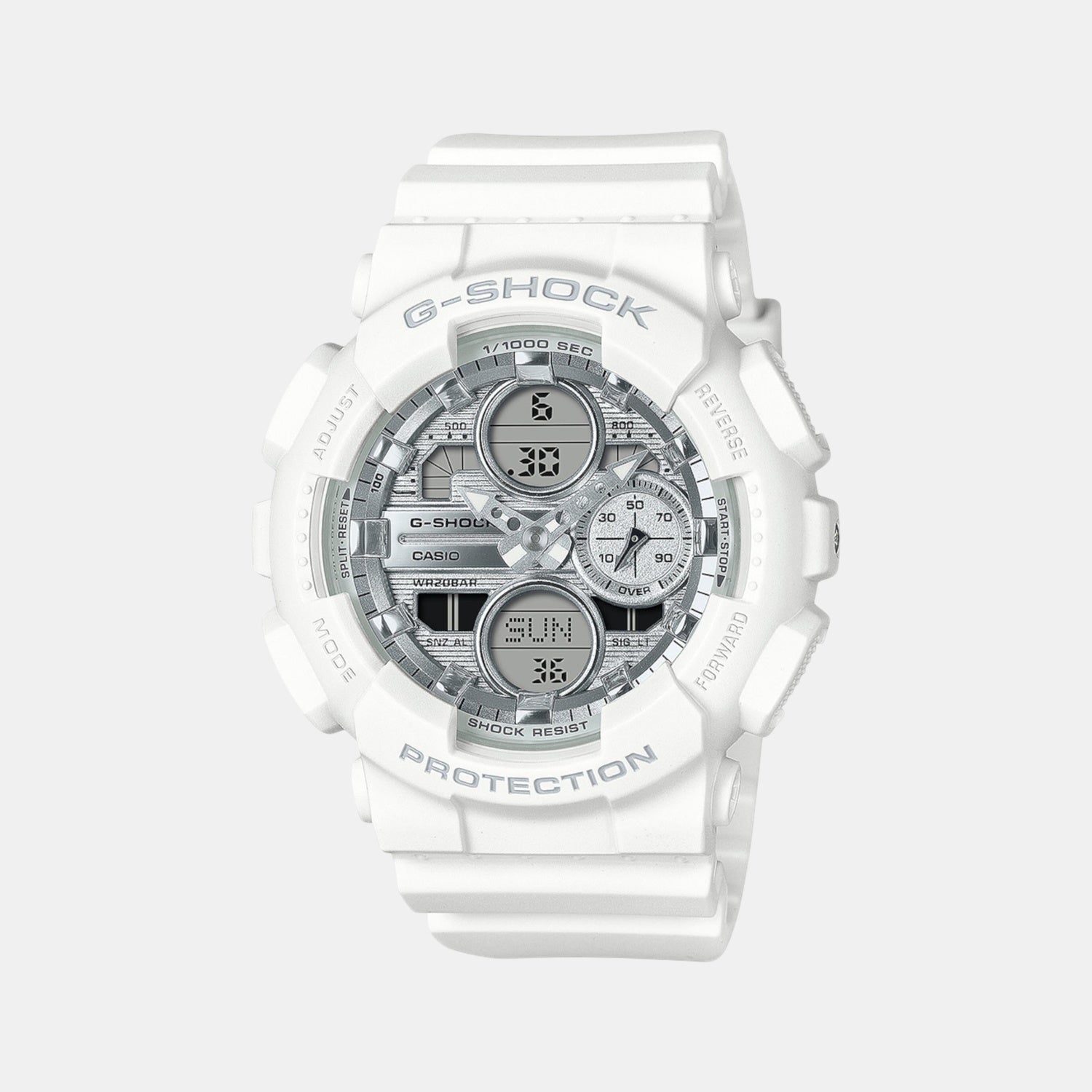 G-Shock Women Quartz White Dial Analog-Digital Resin Watch G1562