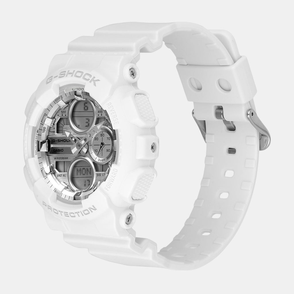 G-Shock Women Quartz White Dial Analog-Digital Resin Watch G1562