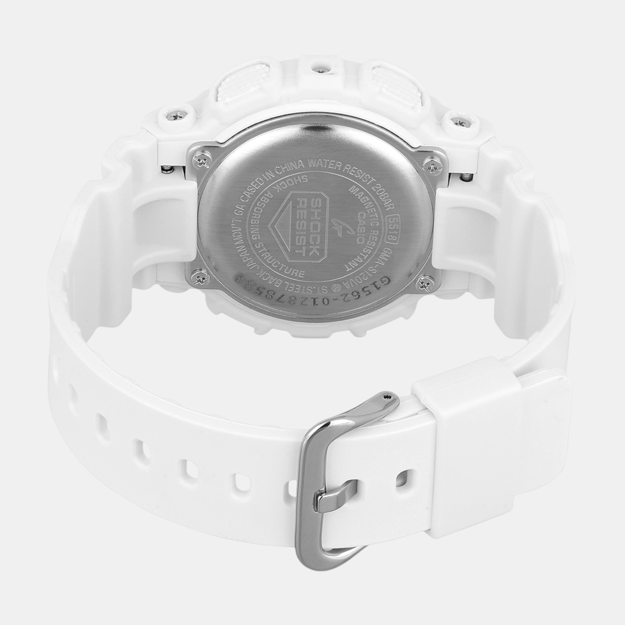 G-Shock Women Quartz White Dial Analog-Digital Resin Watch G1562