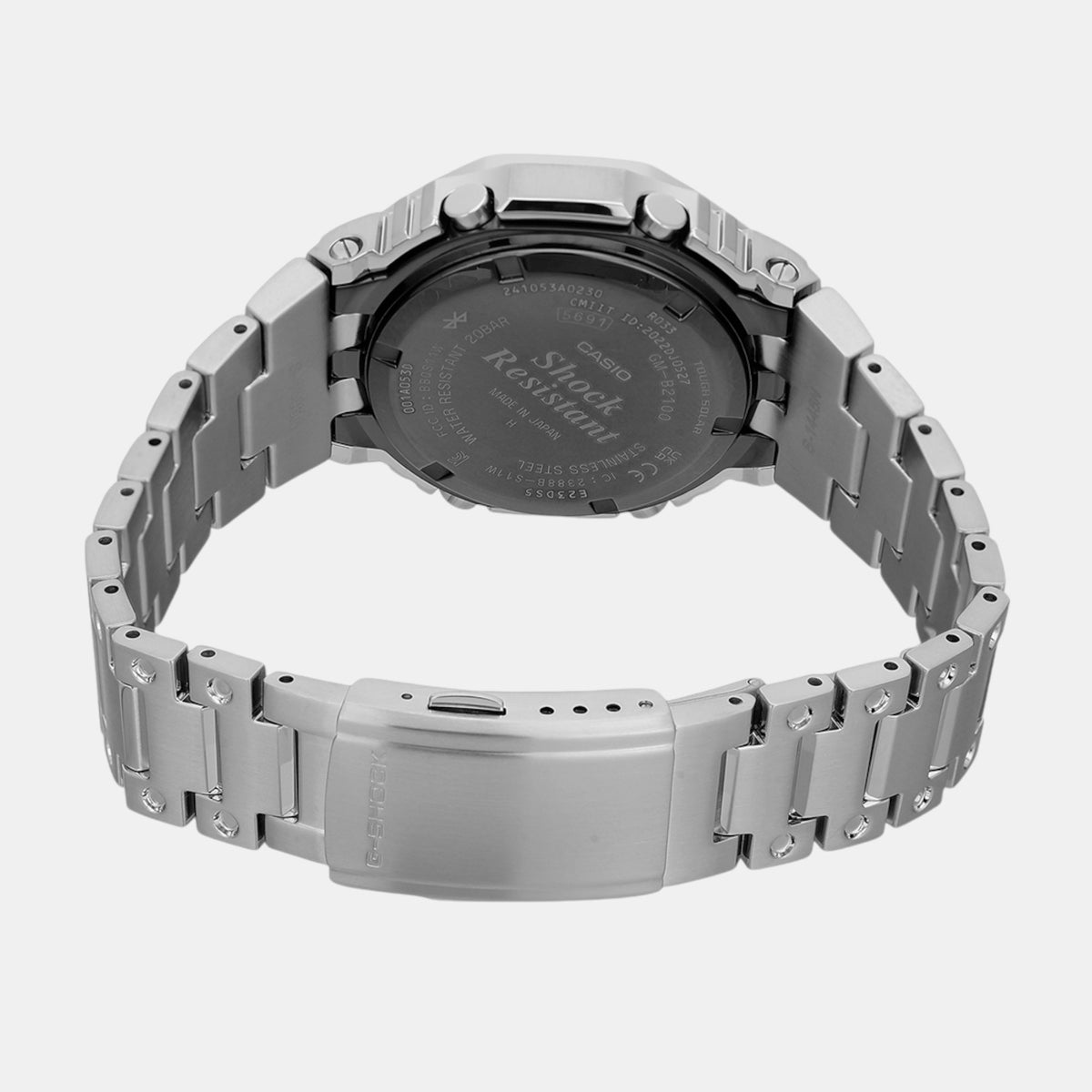 G-Shock Men Solar Blue Dial Analog-Digital Stainless Steel Watch G1563