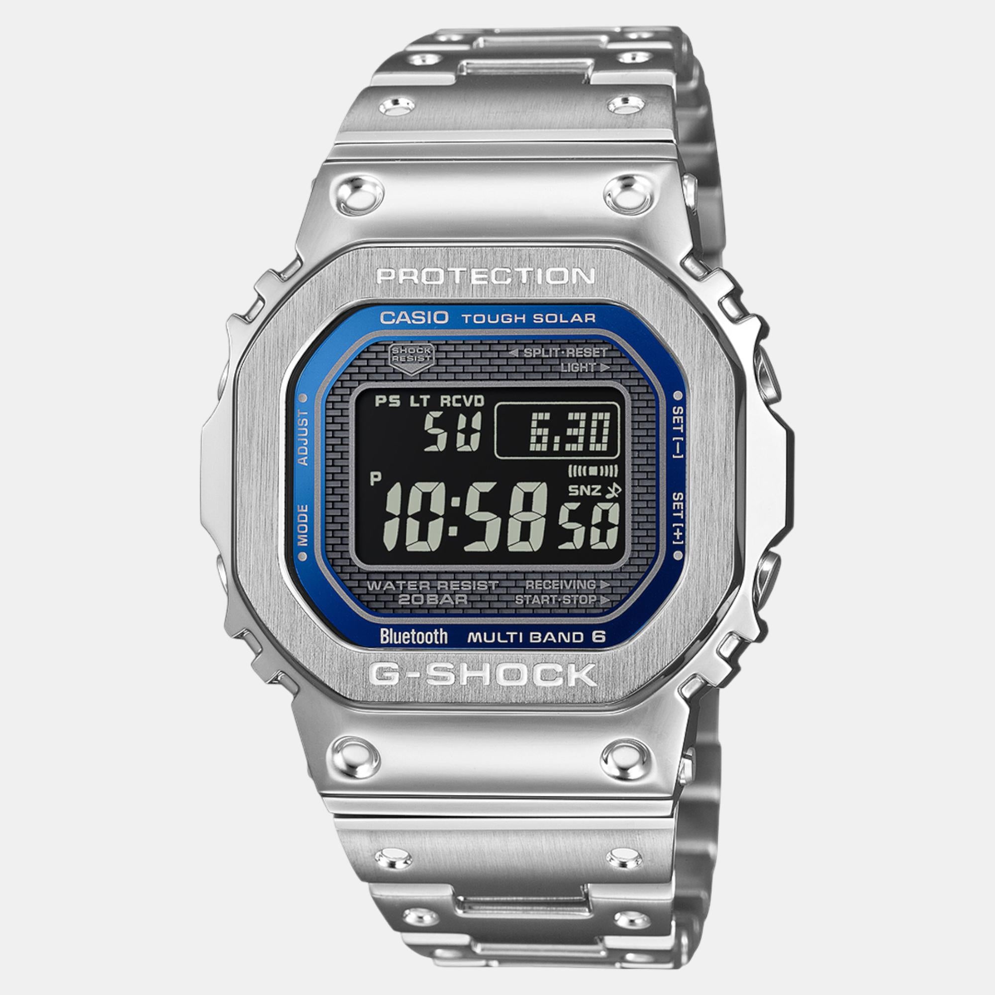 G-Shock Men Quartz Blue Dial Digital Stainless Steel Watch G1564