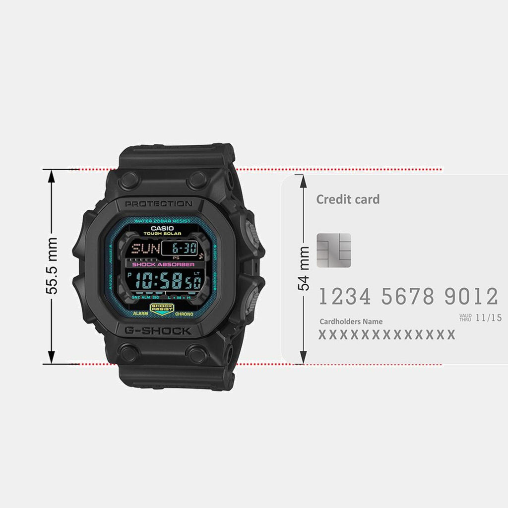 G-Shock Men Quartz Black Dial Digital Resin Watch G1565