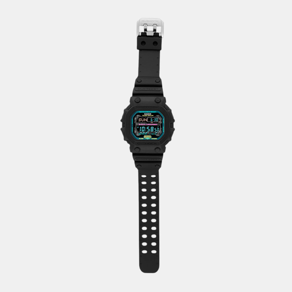 G-Shock Men Solar Black Dial Digital Resin Watch G1565