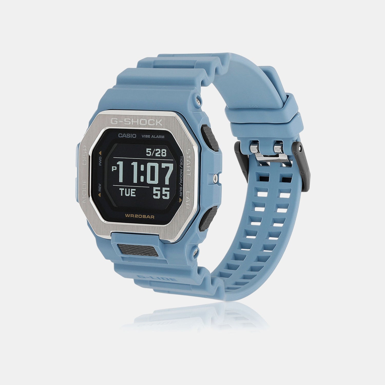 G-Shock Men Quartz Cyan Dial Digital Resin Watch G1566