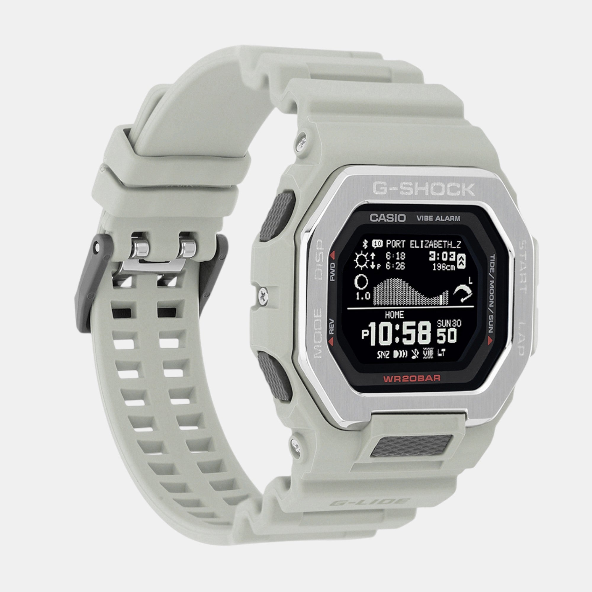 G-Shock Men Quartz Grey Dial Digital Resin Watch G1567