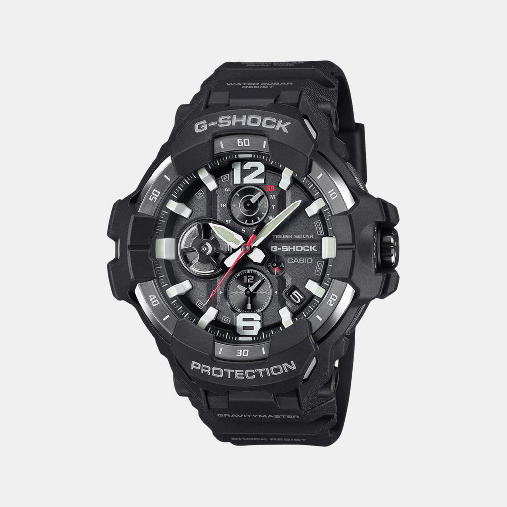 G-Shock Men Solar Black Dial Multi-Function Resin Watch G1569