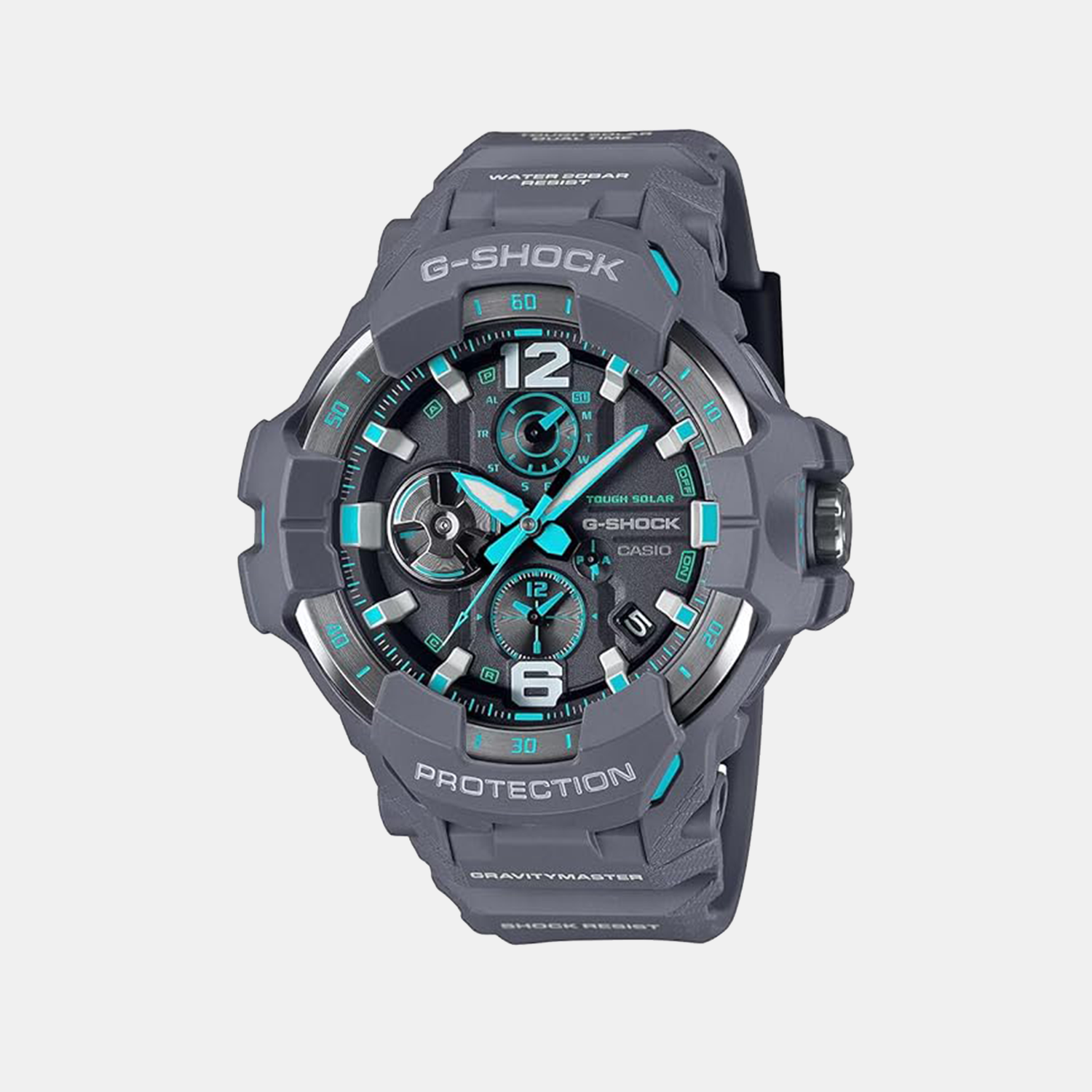 G-Shock Men Quartz Grey Dial Analog-Digital Resin Watch G1570