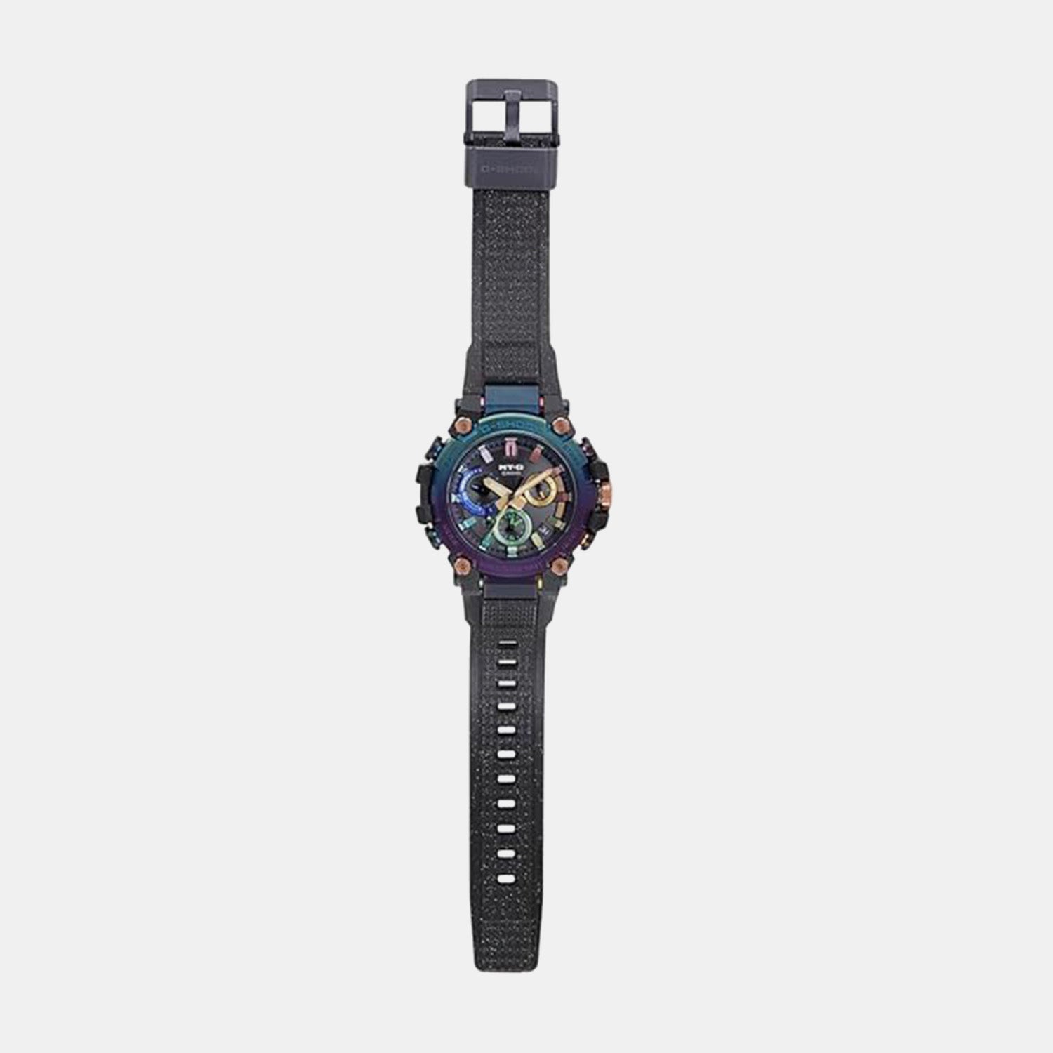 Men Solar Multicolour Dial Analog Resin Watch G1571