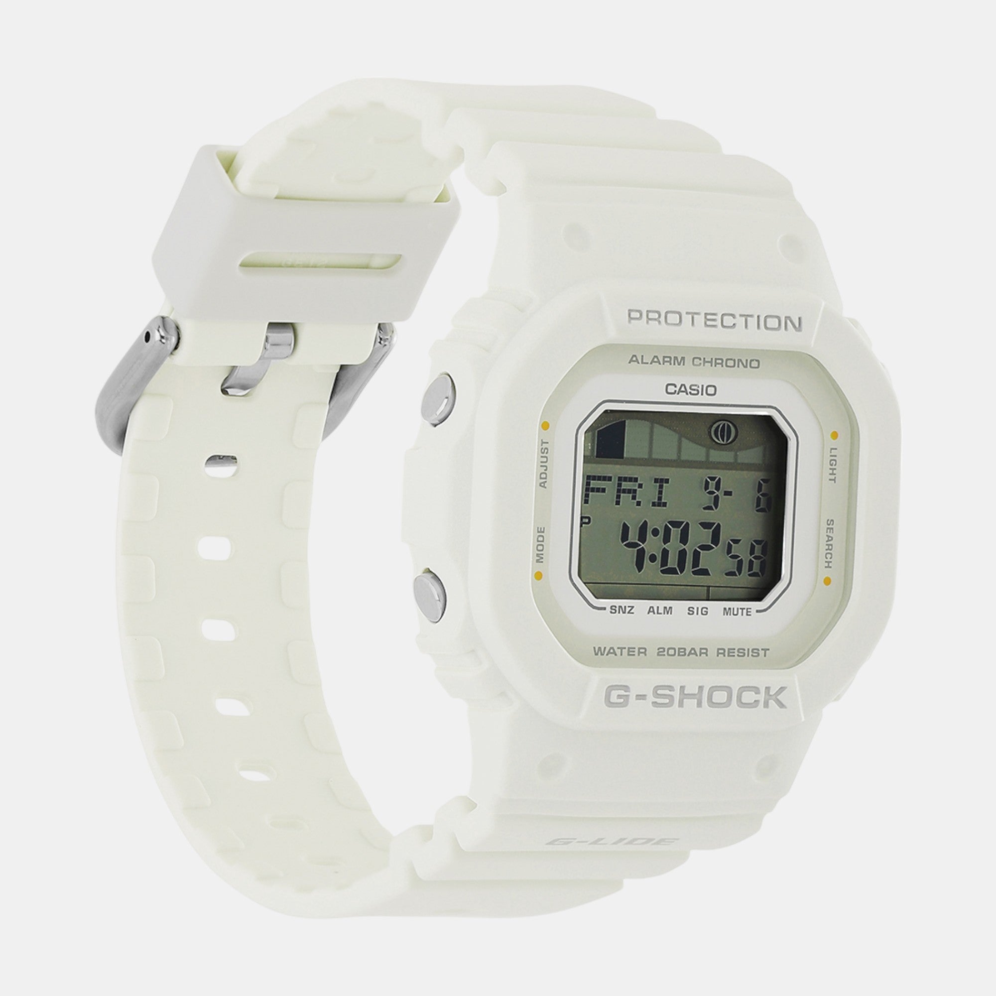 G-Shock Women Quartz White Dial Digital Resin Watch G1573