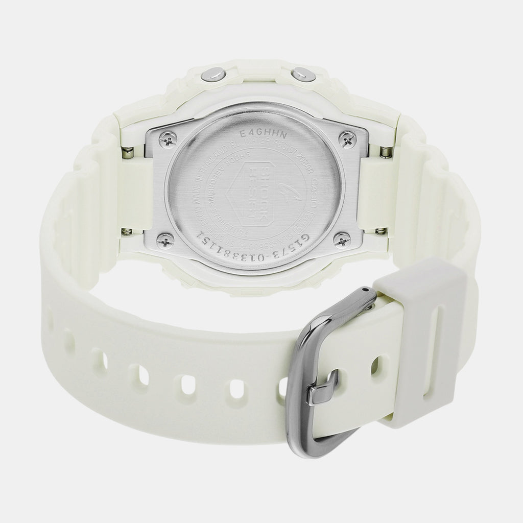 G-Shock Women Quartz White Dial Digital Resin Watch G1573