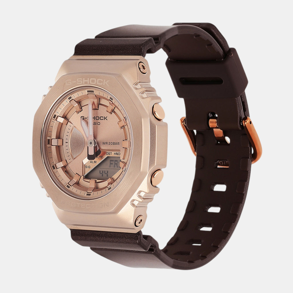 G-Shock Women Quartz Pink Dial Analog-Digital Resin Watch G1574
