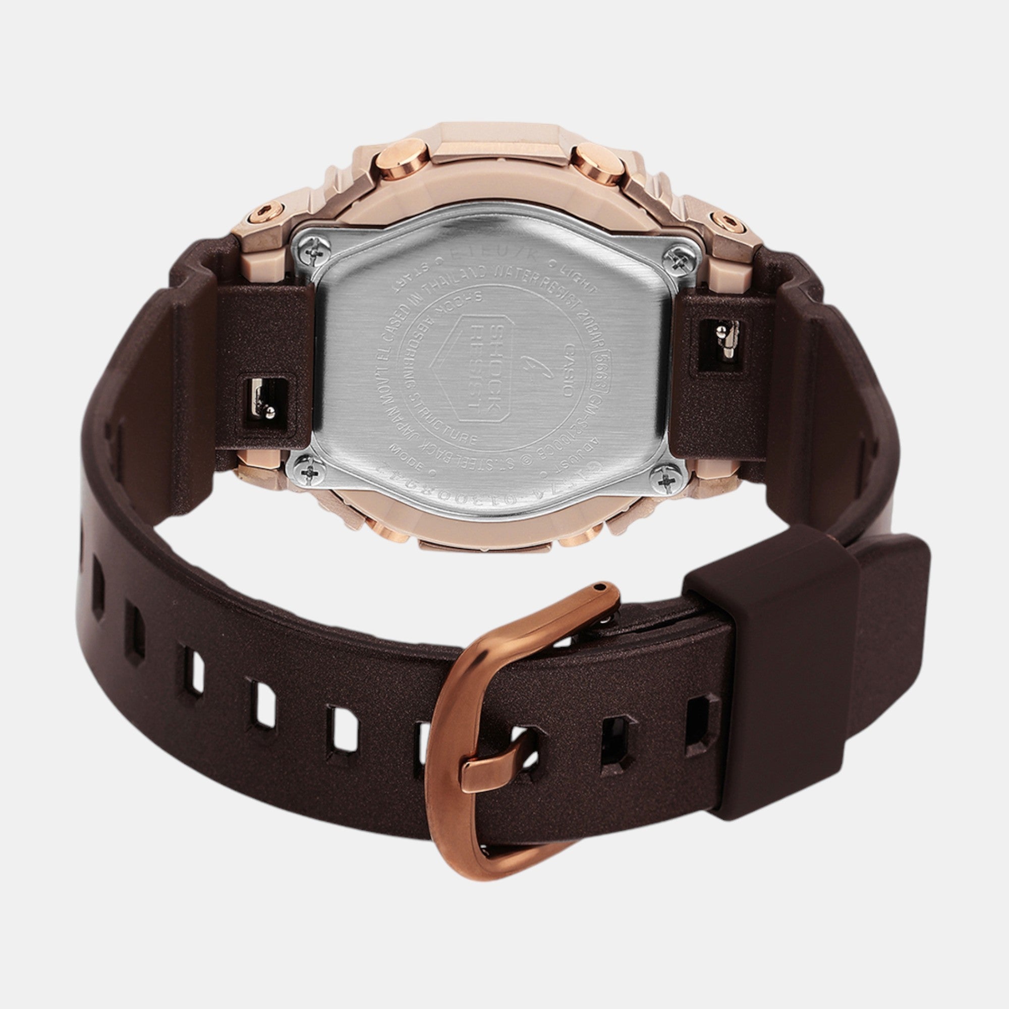 G-Shock Women Quartz Rose Gold Dial Analog-Digital Resin Watch G1574