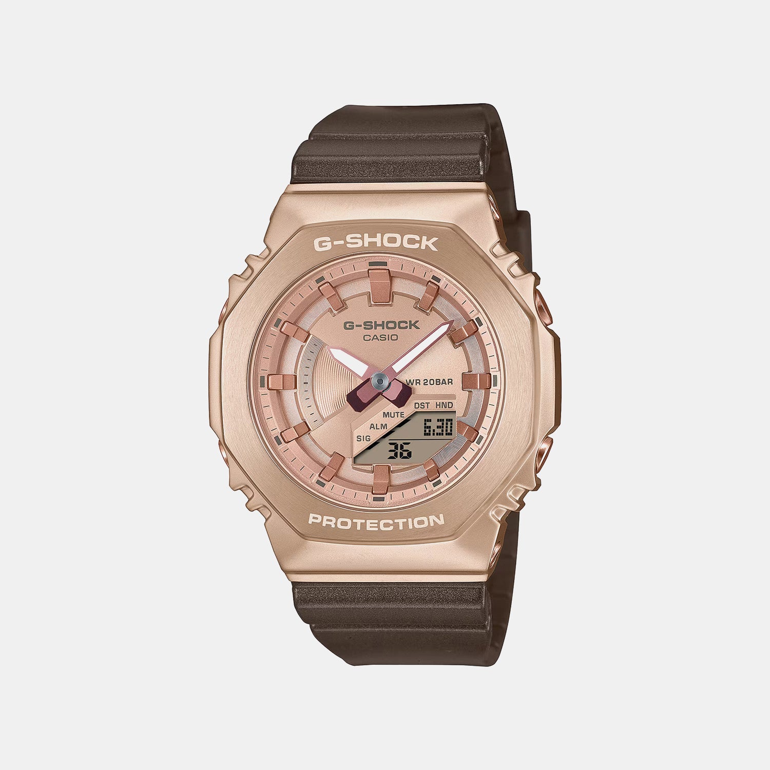 G-Shock Women Quartz Pink Dial Analog-Digital Resin Watch G1574