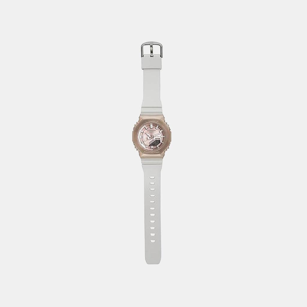 G-Shock Women Quartz Rose Gold Dial Analog-Digital Resin Watch G1575
