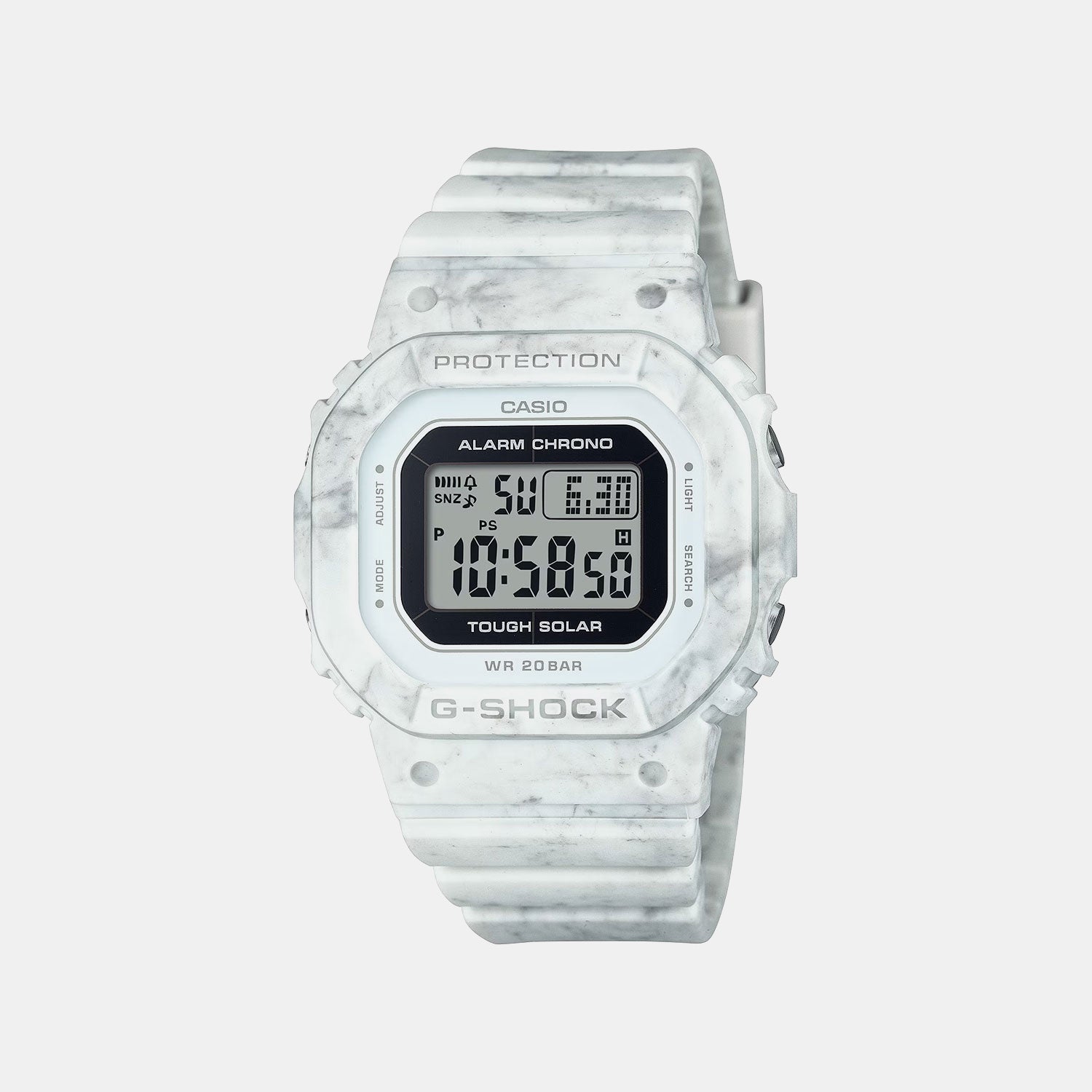G-Shock Women Quartz White Dial Digital Resin Watch GMS-S5600RT-7DR G1577