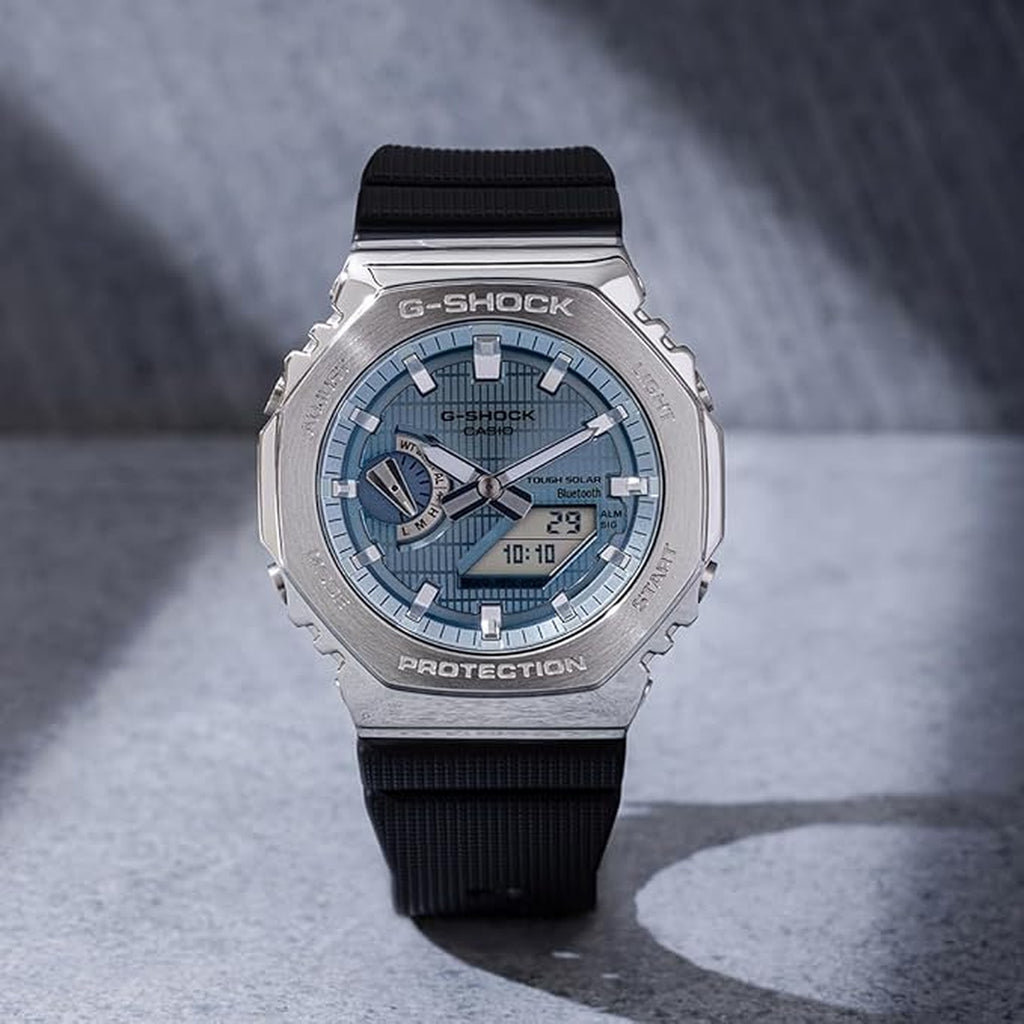 G-Shock Men Quartz Turquoise Dial Analog-Digital Resin Watch G1582