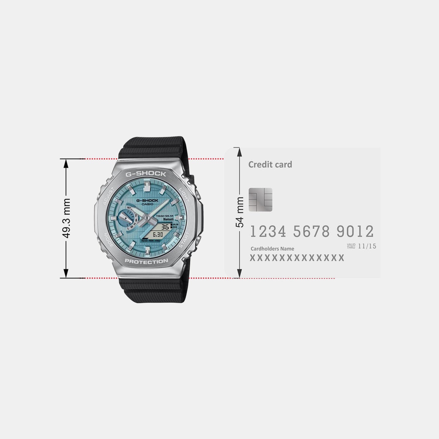 G-Shock Men Quartz Turquoise Dial Analog-Digital Resin Watch G1582