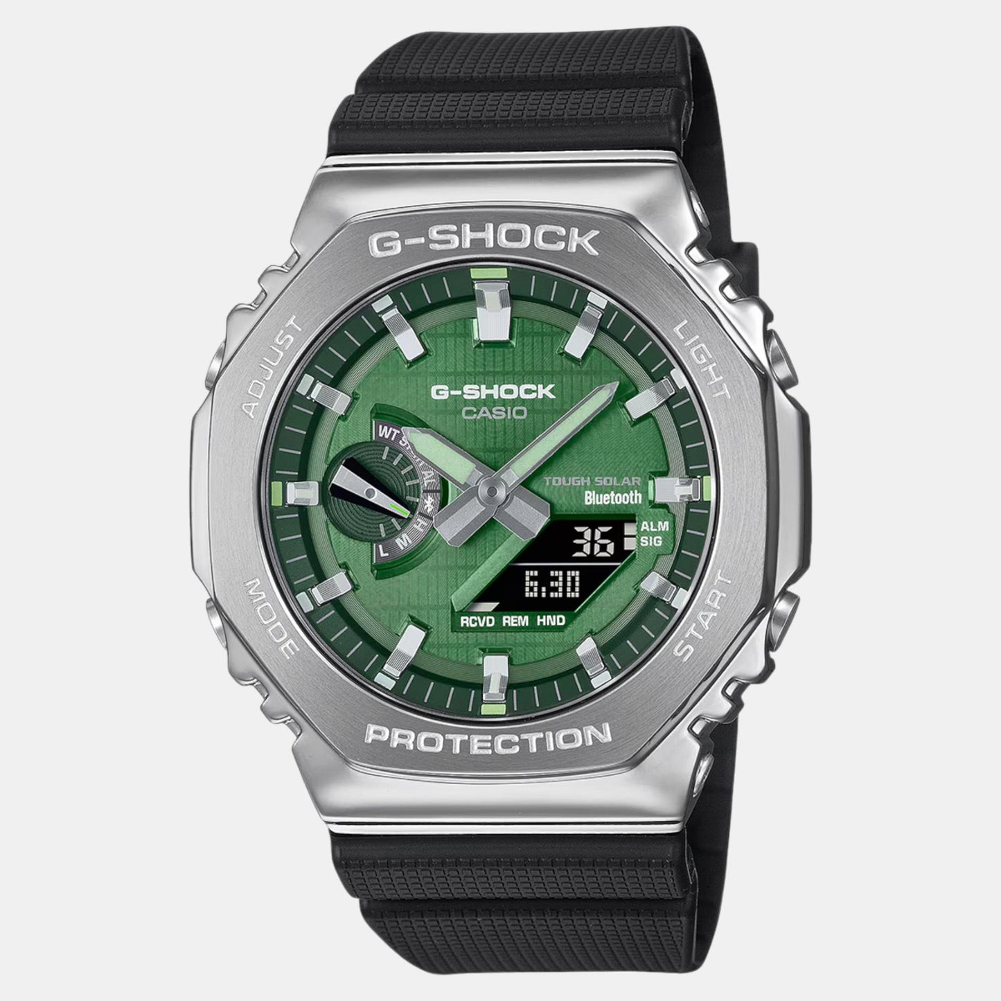 G-Shock Men Quartz Green Dial Analog-Digital Resin Watch G1583