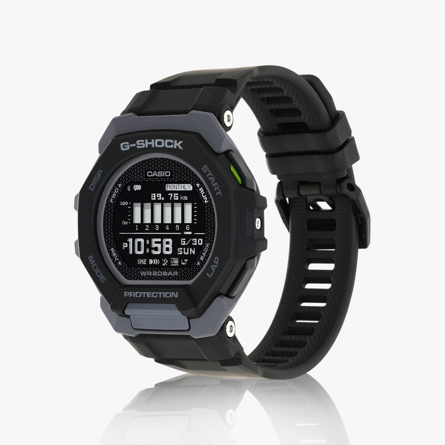 G-Shock Men Quartz Black Dial Digital Rubber Watch G1586