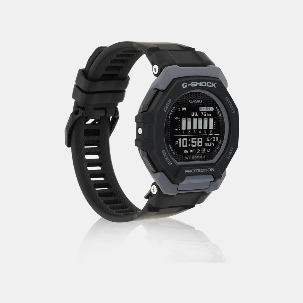 G-Shock Men Quartz Black Dial Digital Rubber Watch G1586