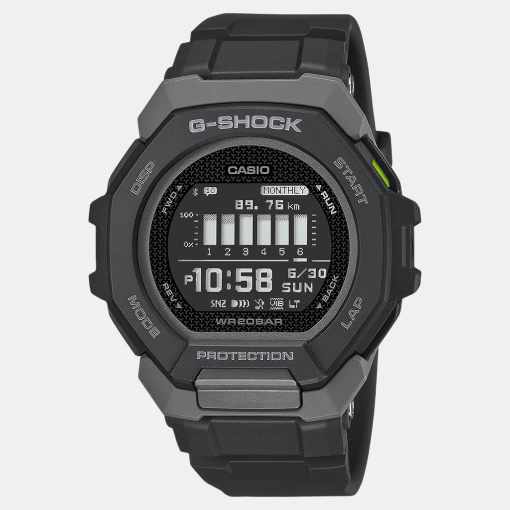 G-Shock Men Quartz Black Dial Digital Resin Watch G1586