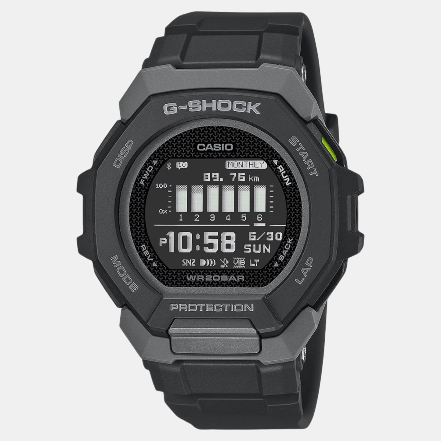 G-Shock Men Quartz Black Dial Digital Resin Watch G1586