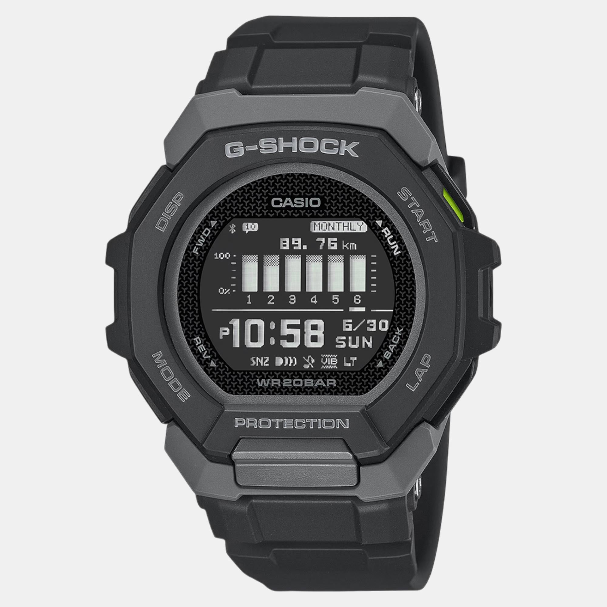 G-Shock Men Quartz Black Dial Digital Resin Watch G1586