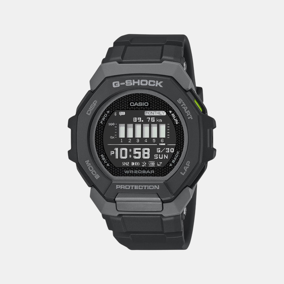 G-Shock Men Quartz Black Dial Digital Resin Watch G1586