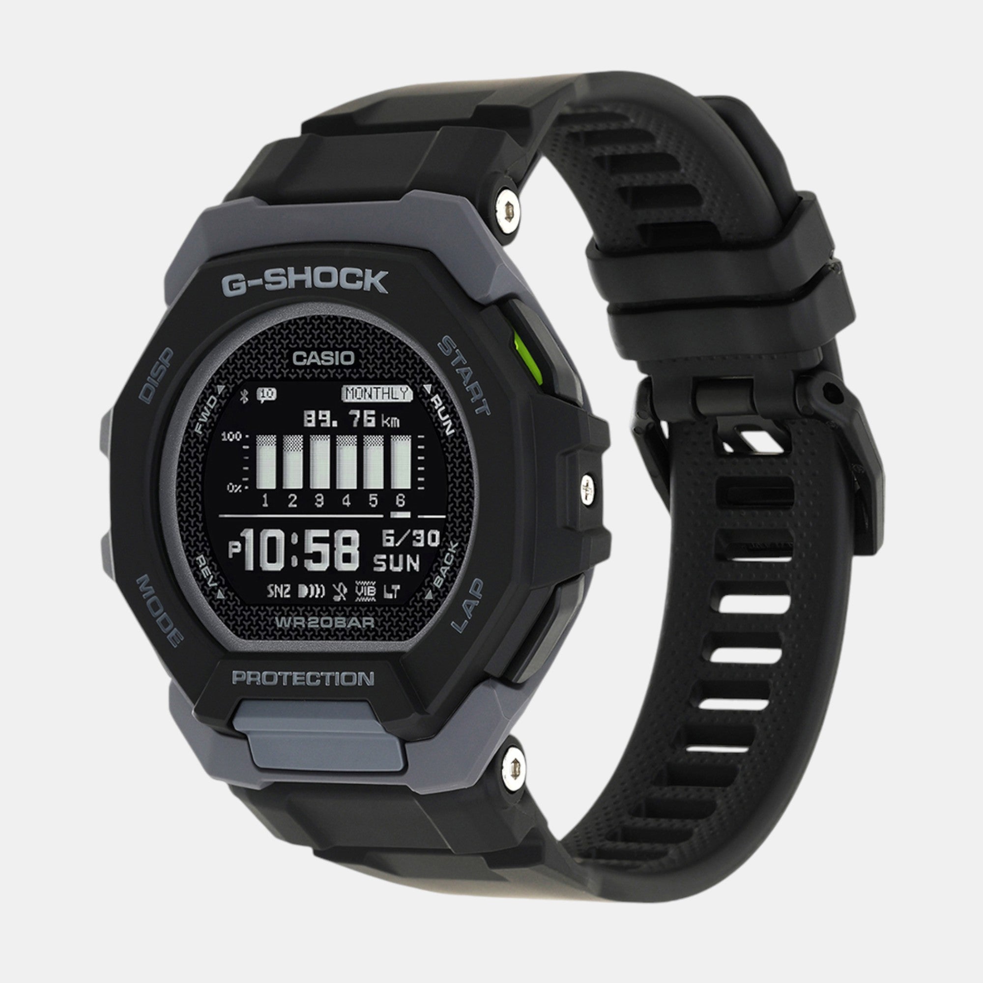 G-Shock Men Quartz Black Dial Digital Resin Watch G1586