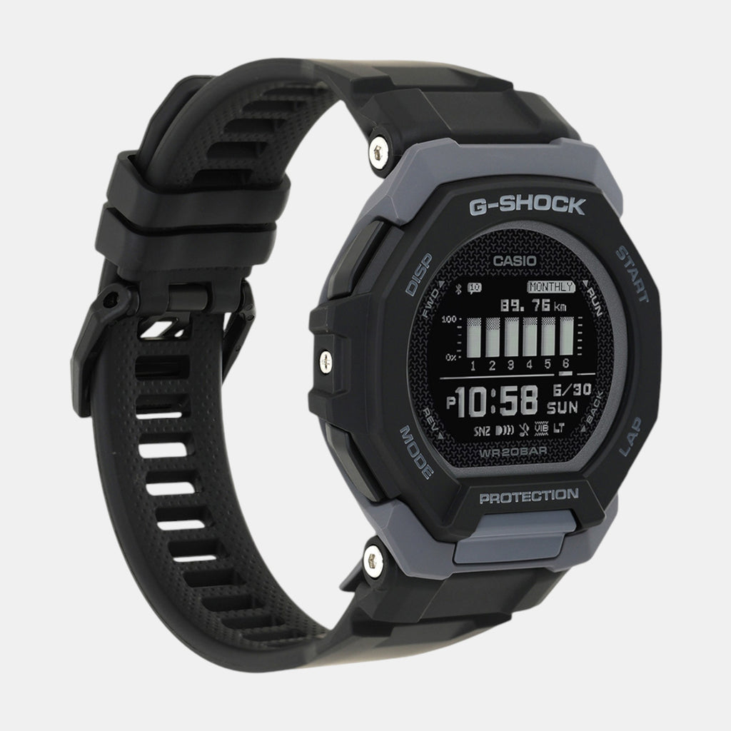 G-Shock Men Quartz Black Dial Digital Resin Watch G1586