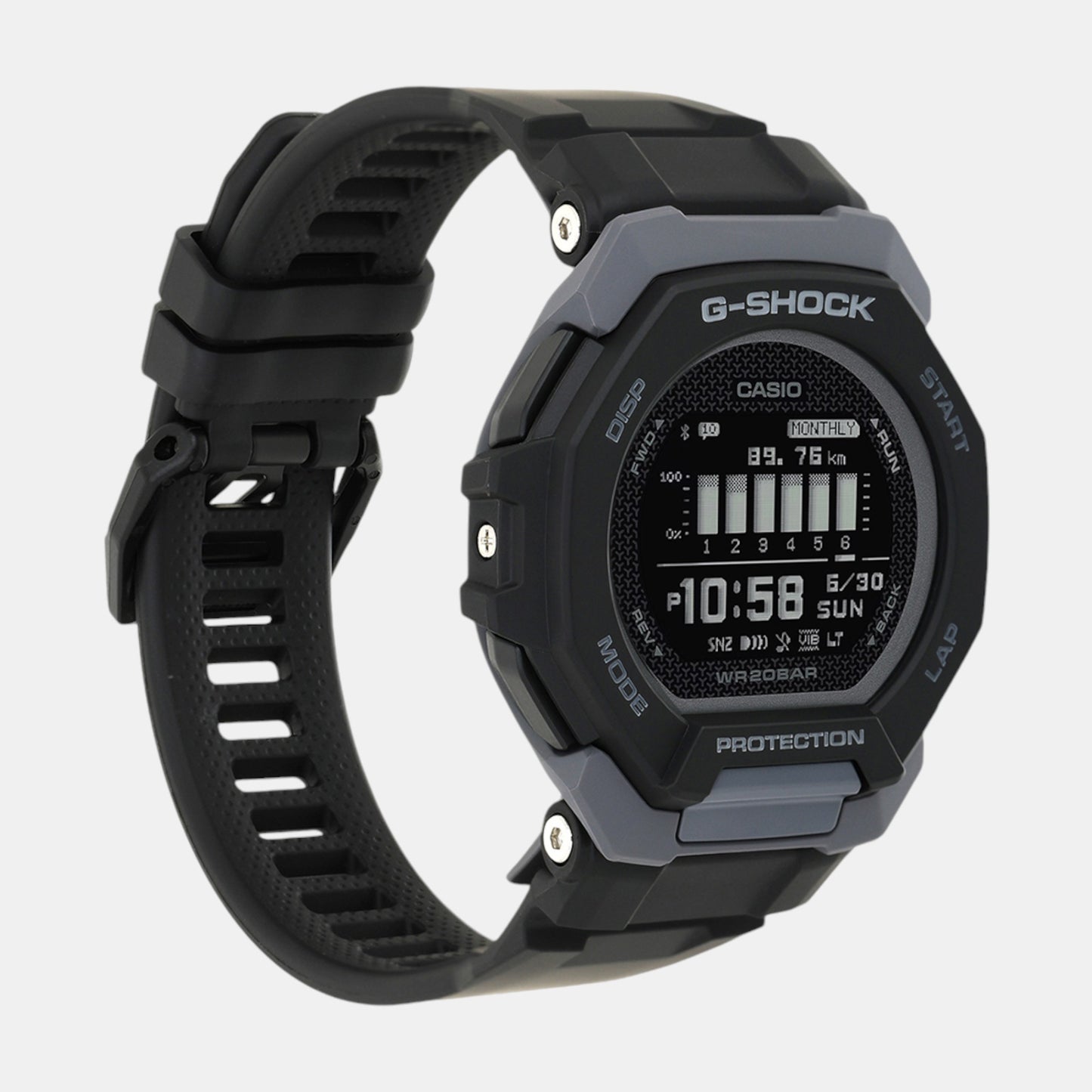 G-Shock Men Quartz Black Dial Digital Resin Watch G1586