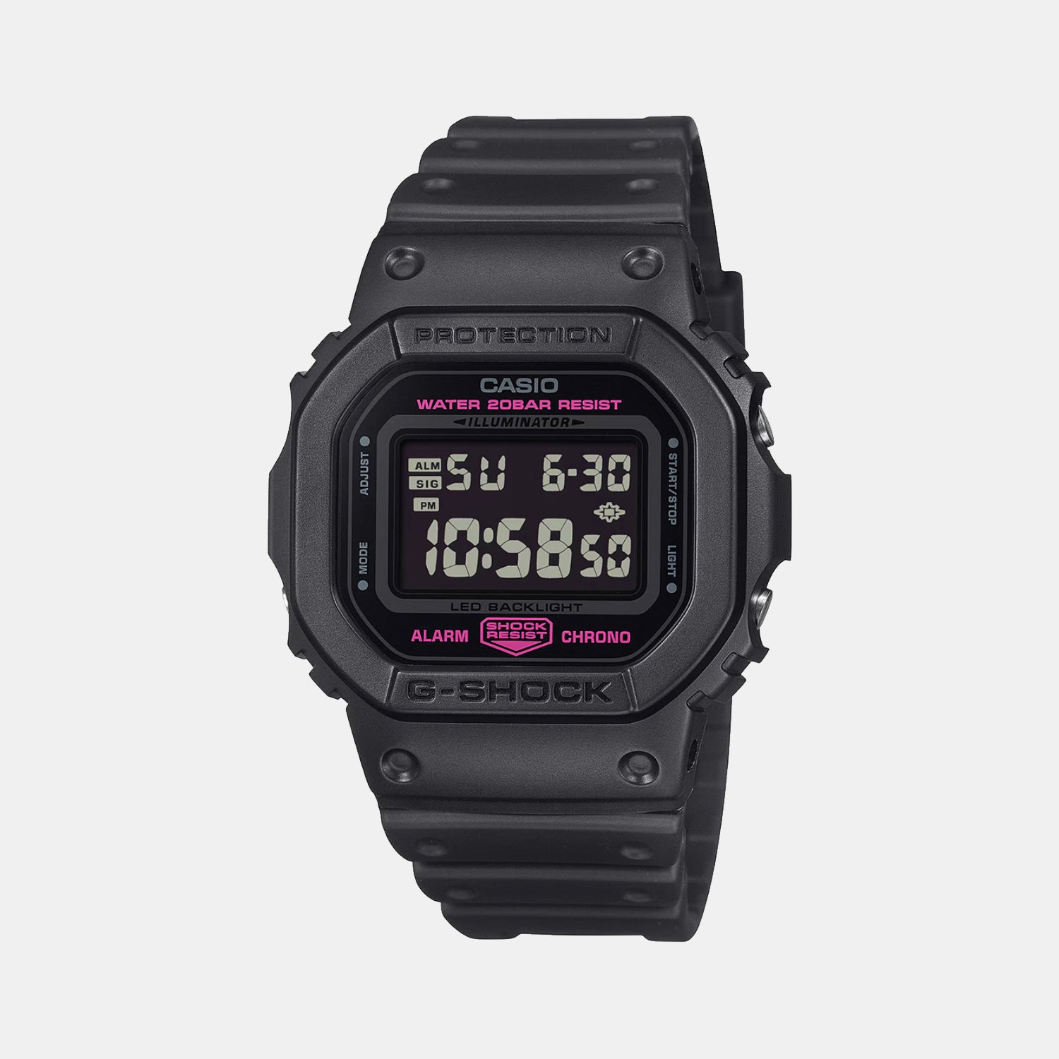 G-Shock Men Quartz Black Dial Digital Resin Watch G1590