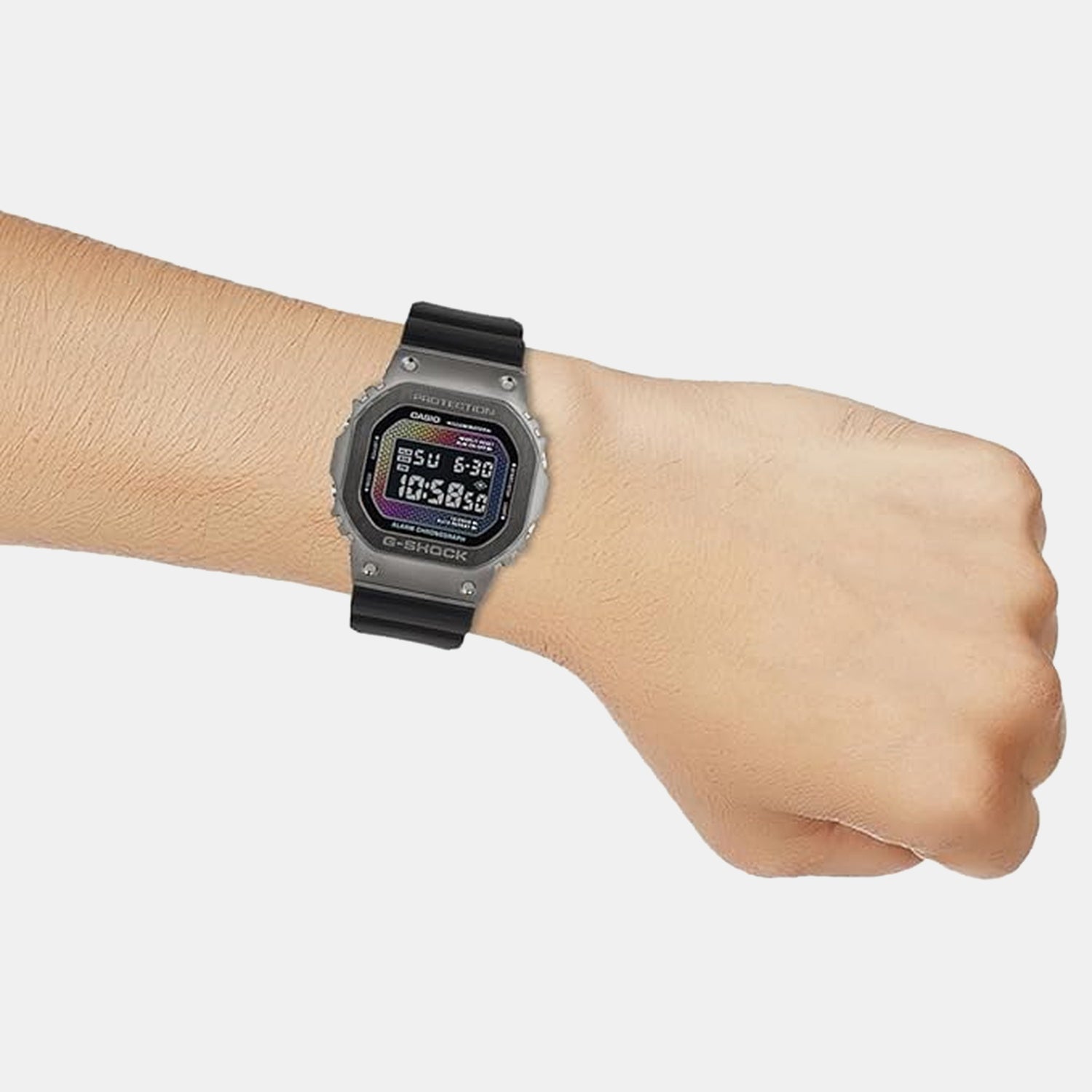 G-Shock Men Quartz Multi-Colour Dial Digital Resin Watch G1595