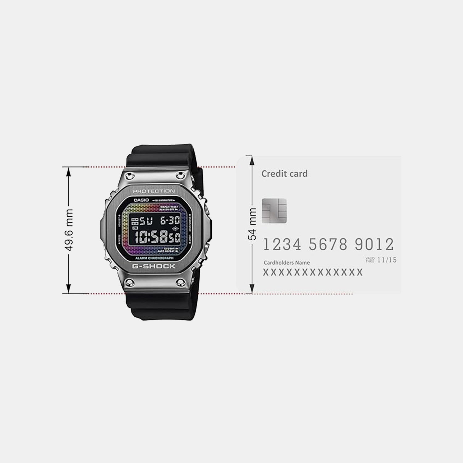 G-Shock Men Quartz Multicolour Dial Digital Resin Watch G1593