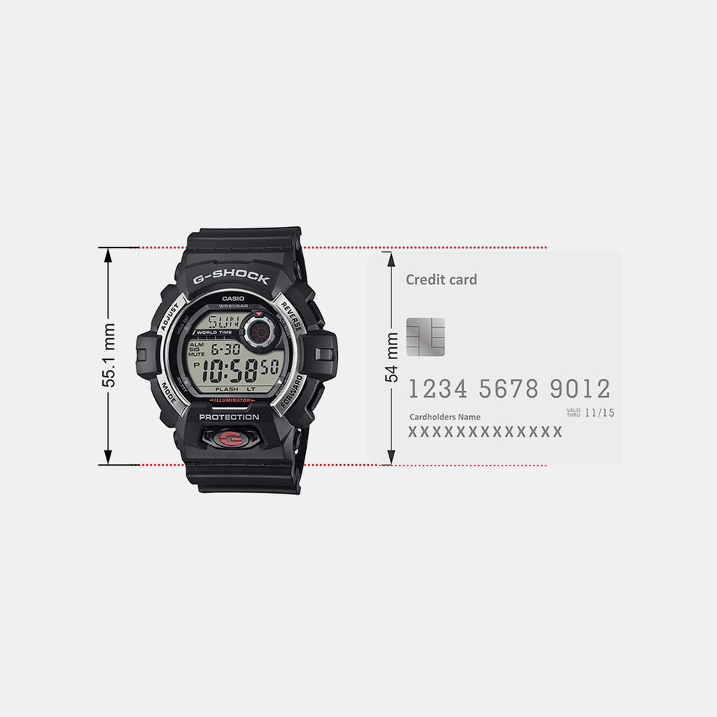 G-Shock Men Quartz Black  Dial Digital Resin Watch G1597