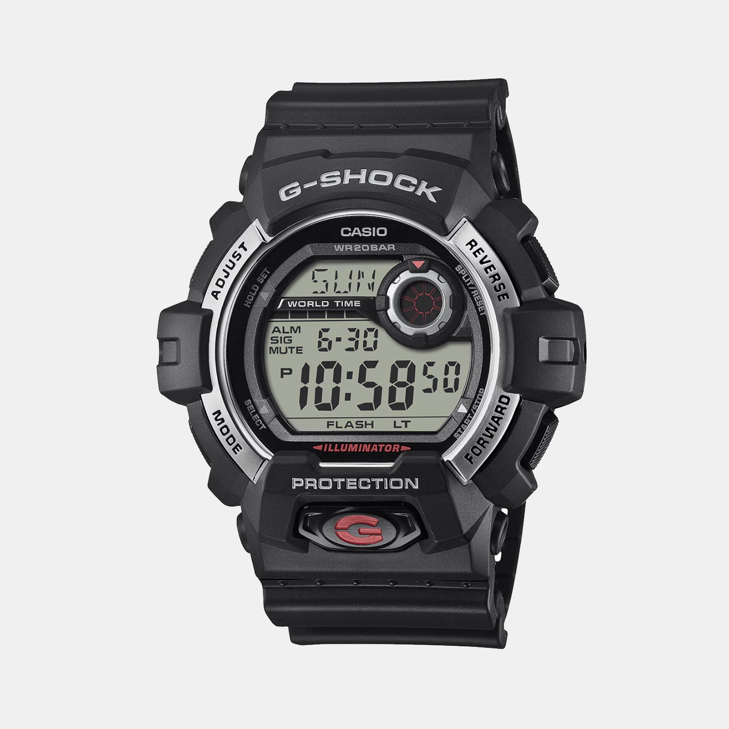 G-Shock Men Quartz Black Dial Digital Resin Watch G1597