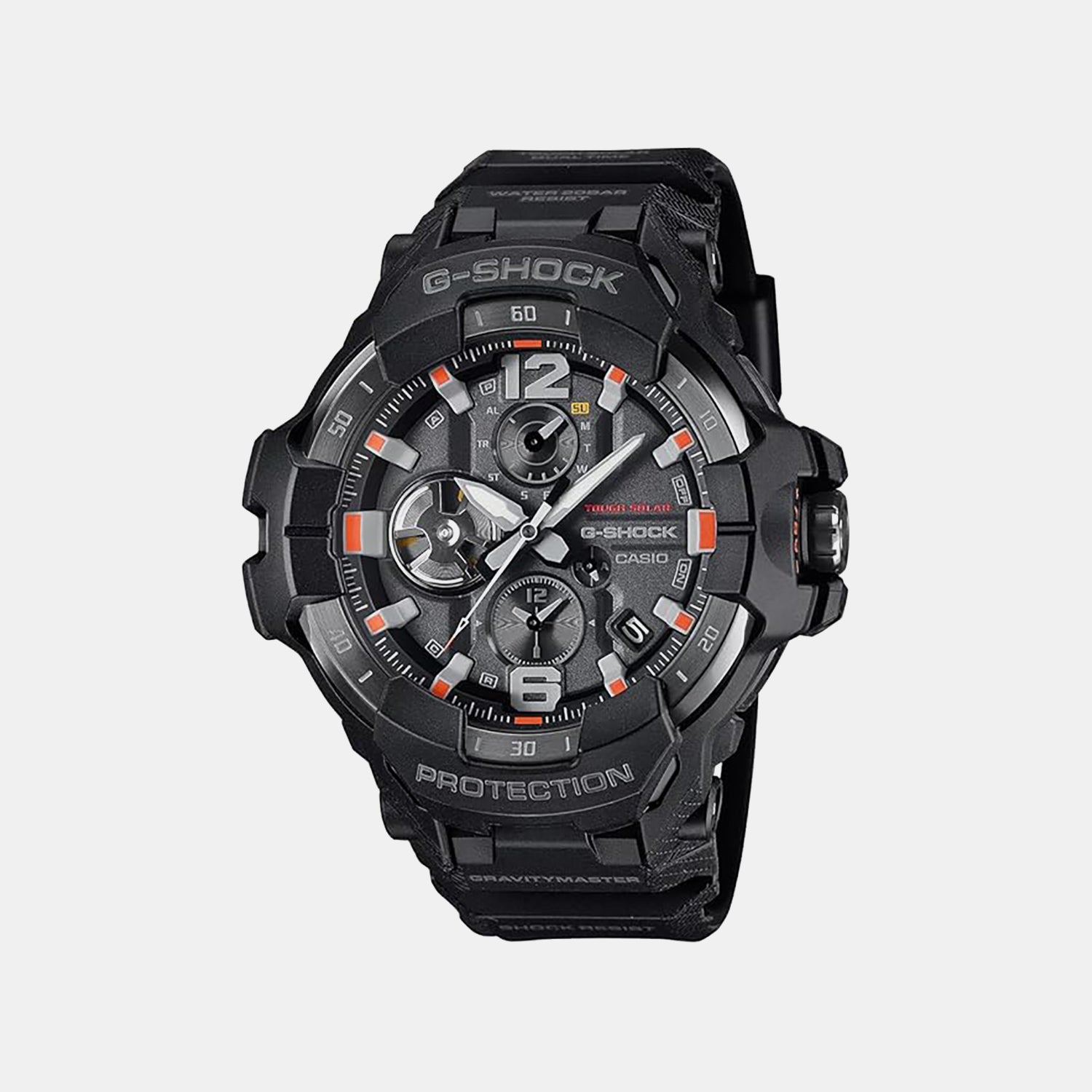 G-Shock Men Solar Grey Dial Analog-Digital Resin Watch G1600