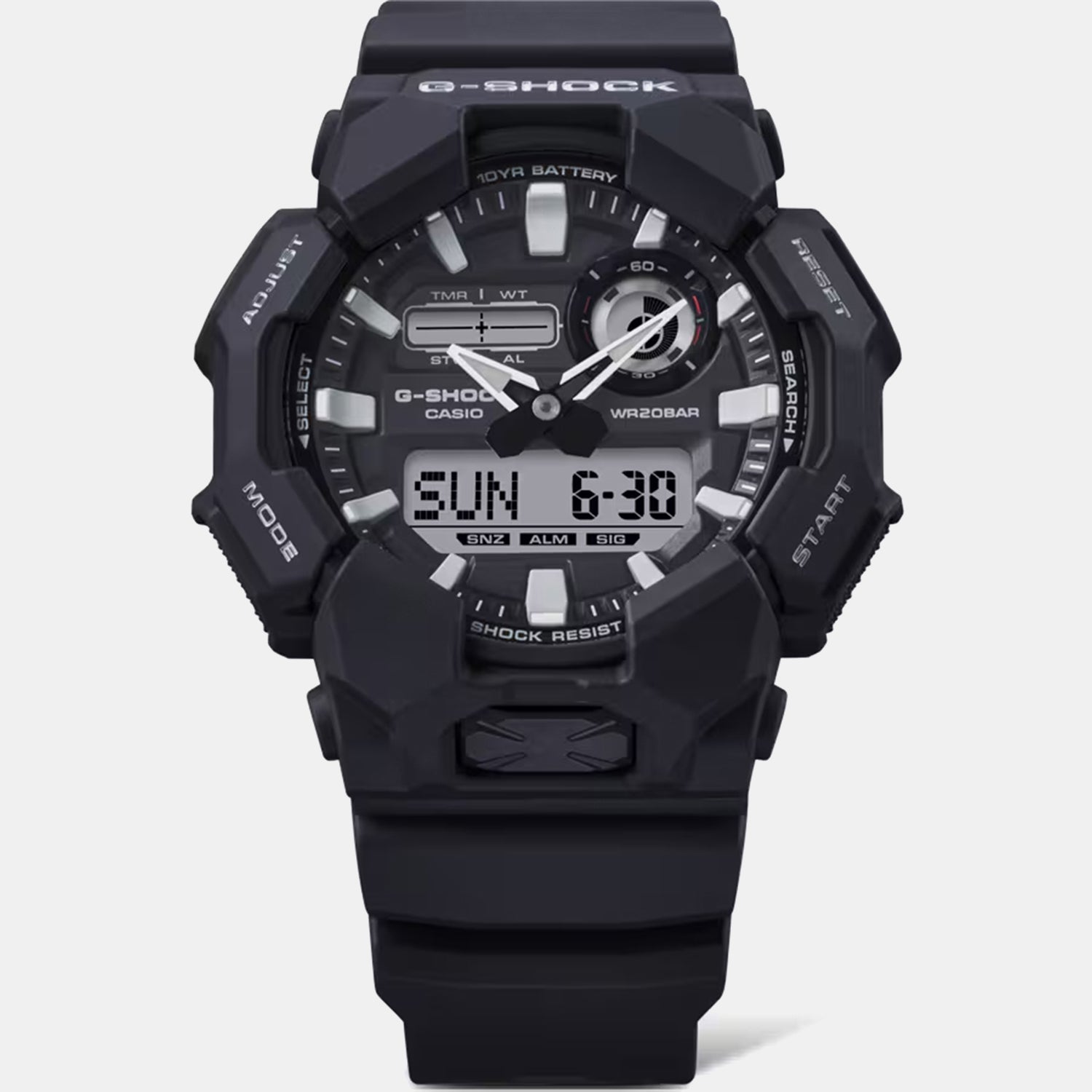 G-Shock Men Quartz Black Dial Analog-Digital Resin Watch G1601