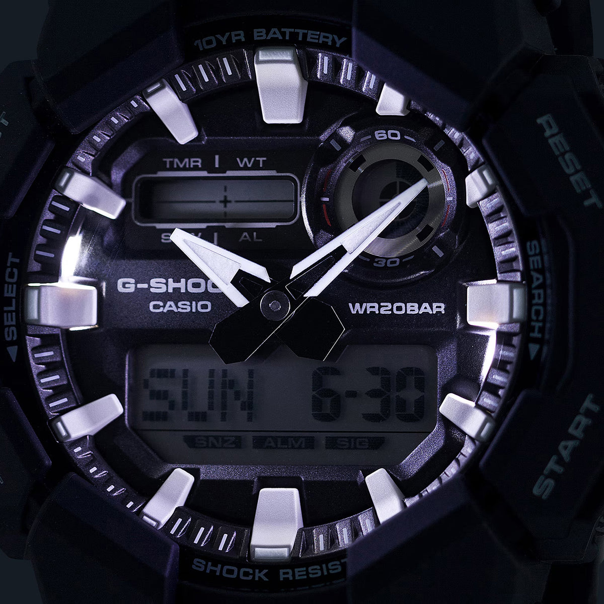 G-Shock Men Quartz Black Dial Analog-Digital Resin Watch G1601