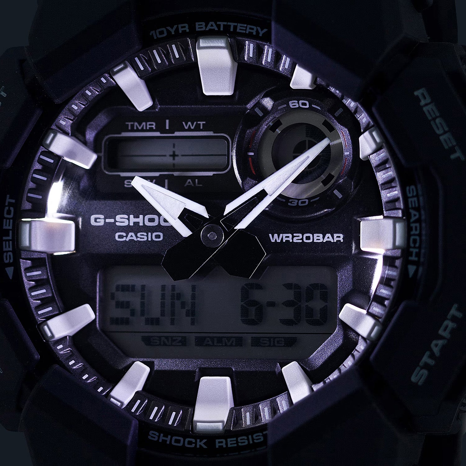 G-Shock Men Quartz Black Dial Analog-Digital Resin Watch G1601