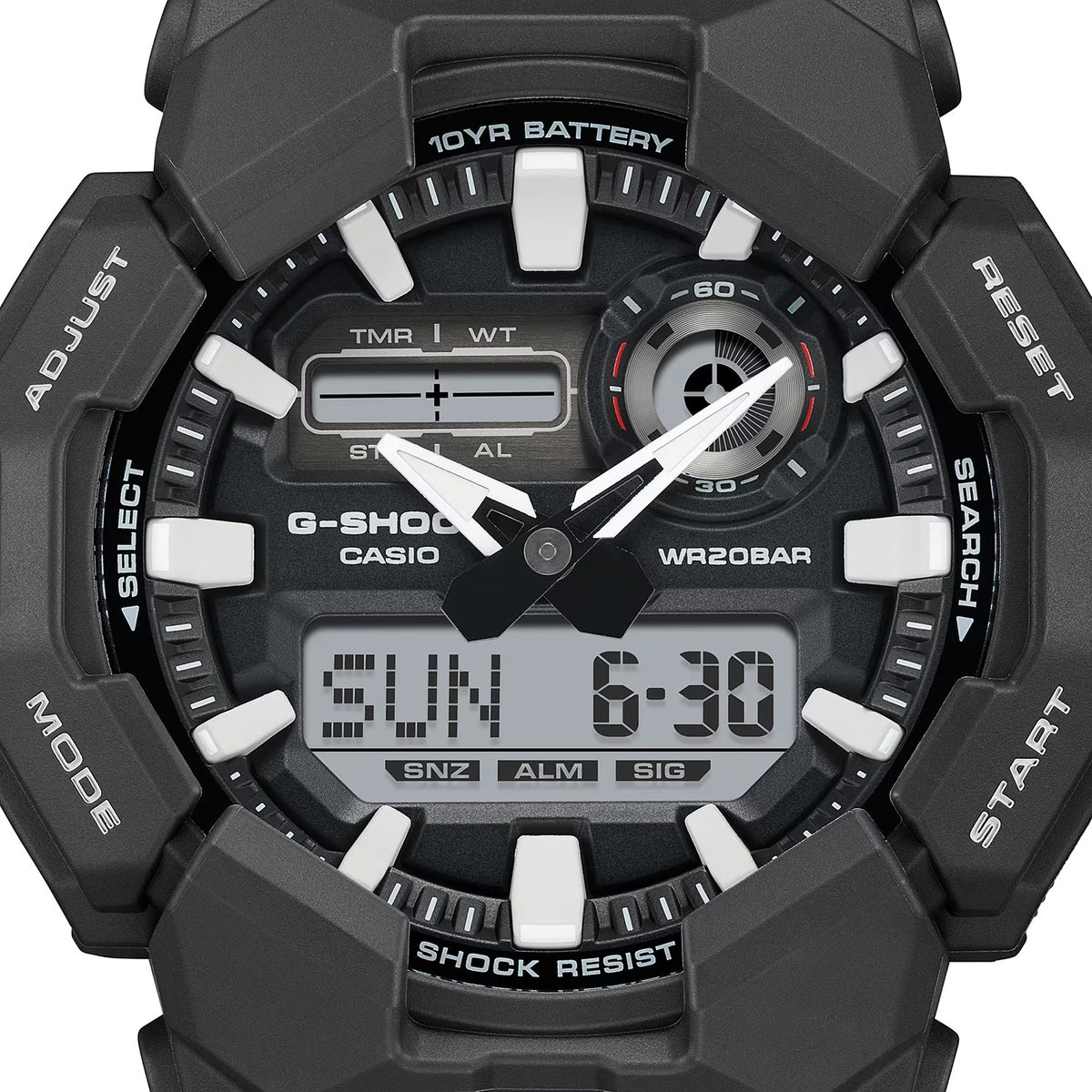 G-Shock Men Quartz Black Dial Analog-Digital Resin Watch G1601