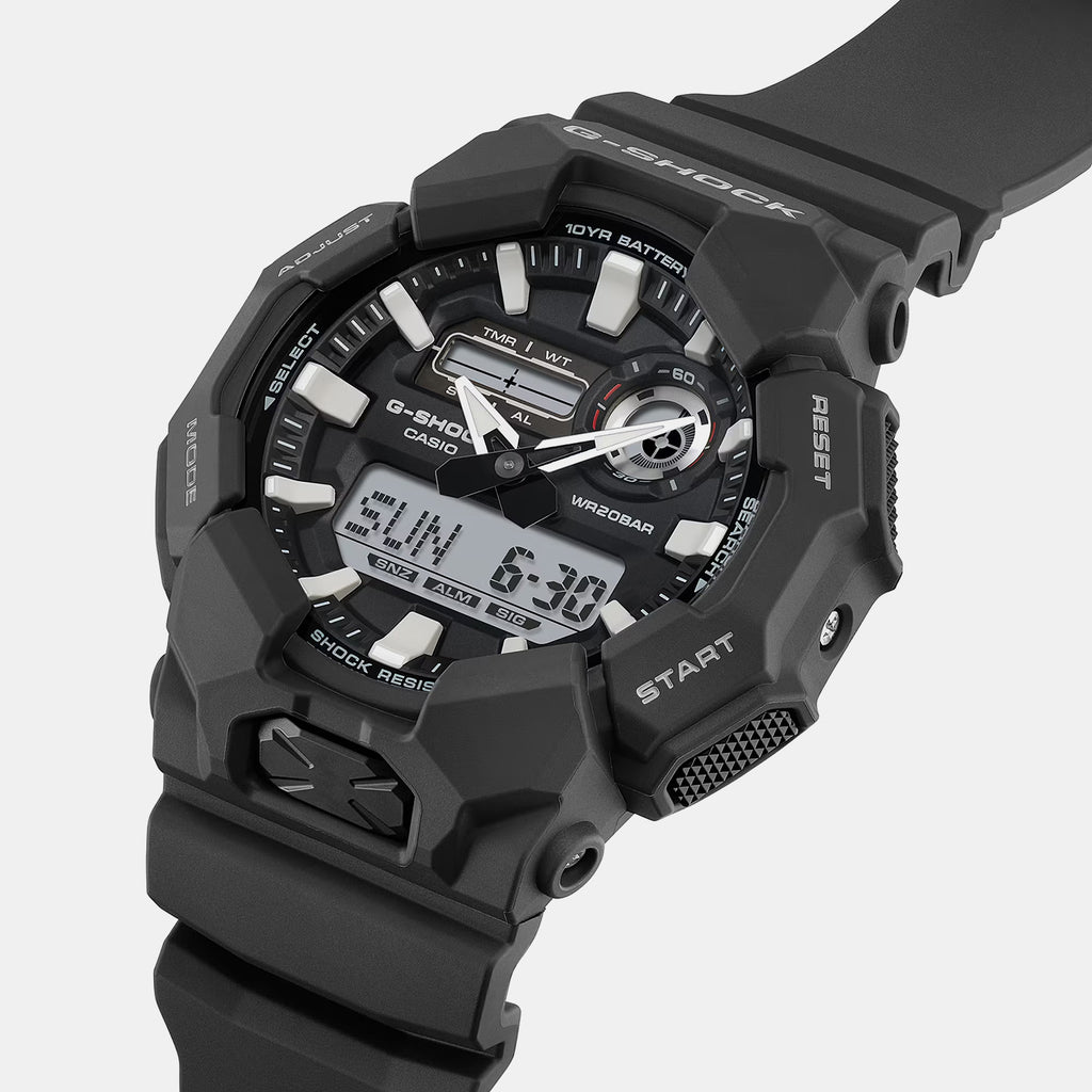 G-Shock Men Quartz Black Dial Analog-Digital Resin Watch G1601