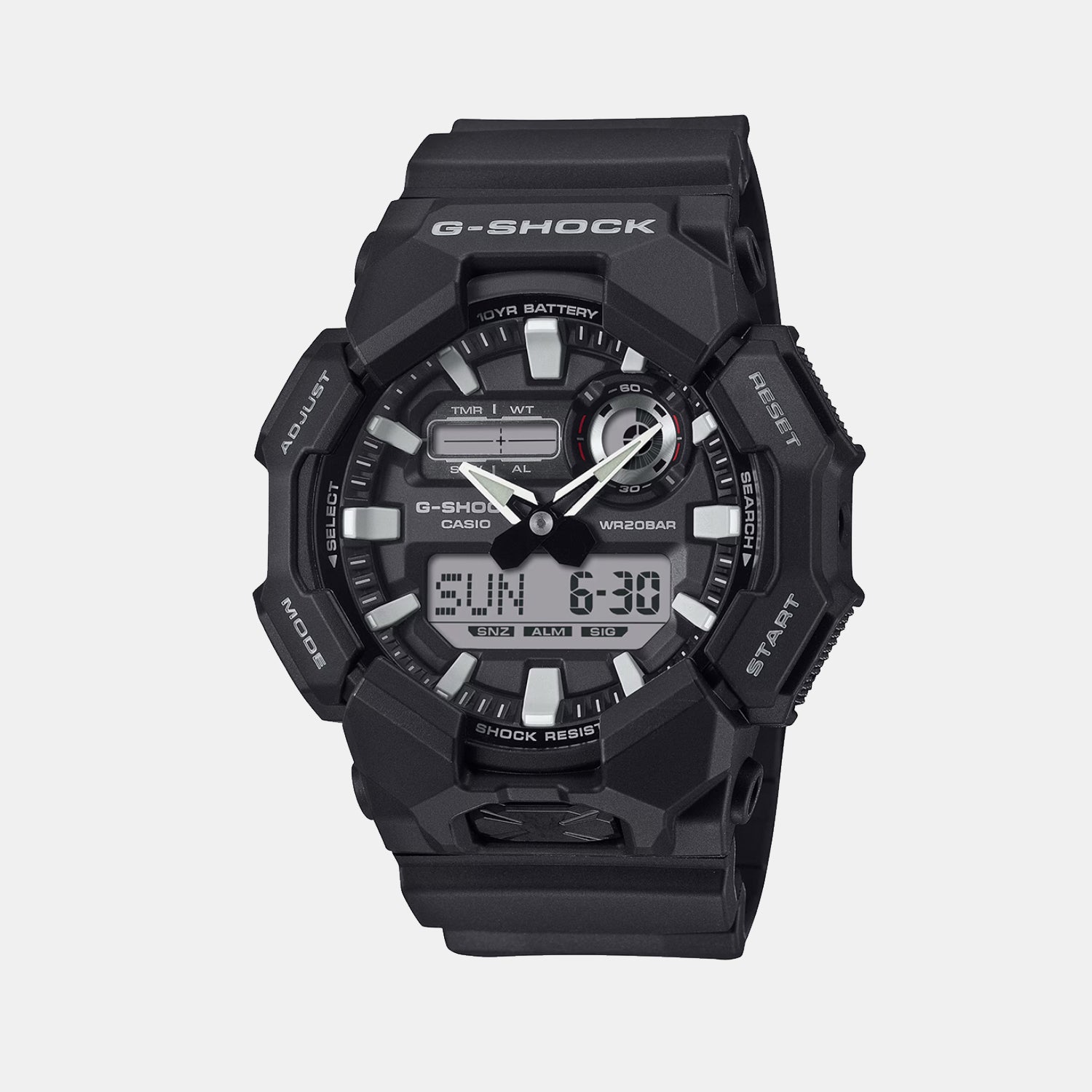 G-Shock Men Quartz Black Dial Analog-Digital Resin Watch G1601