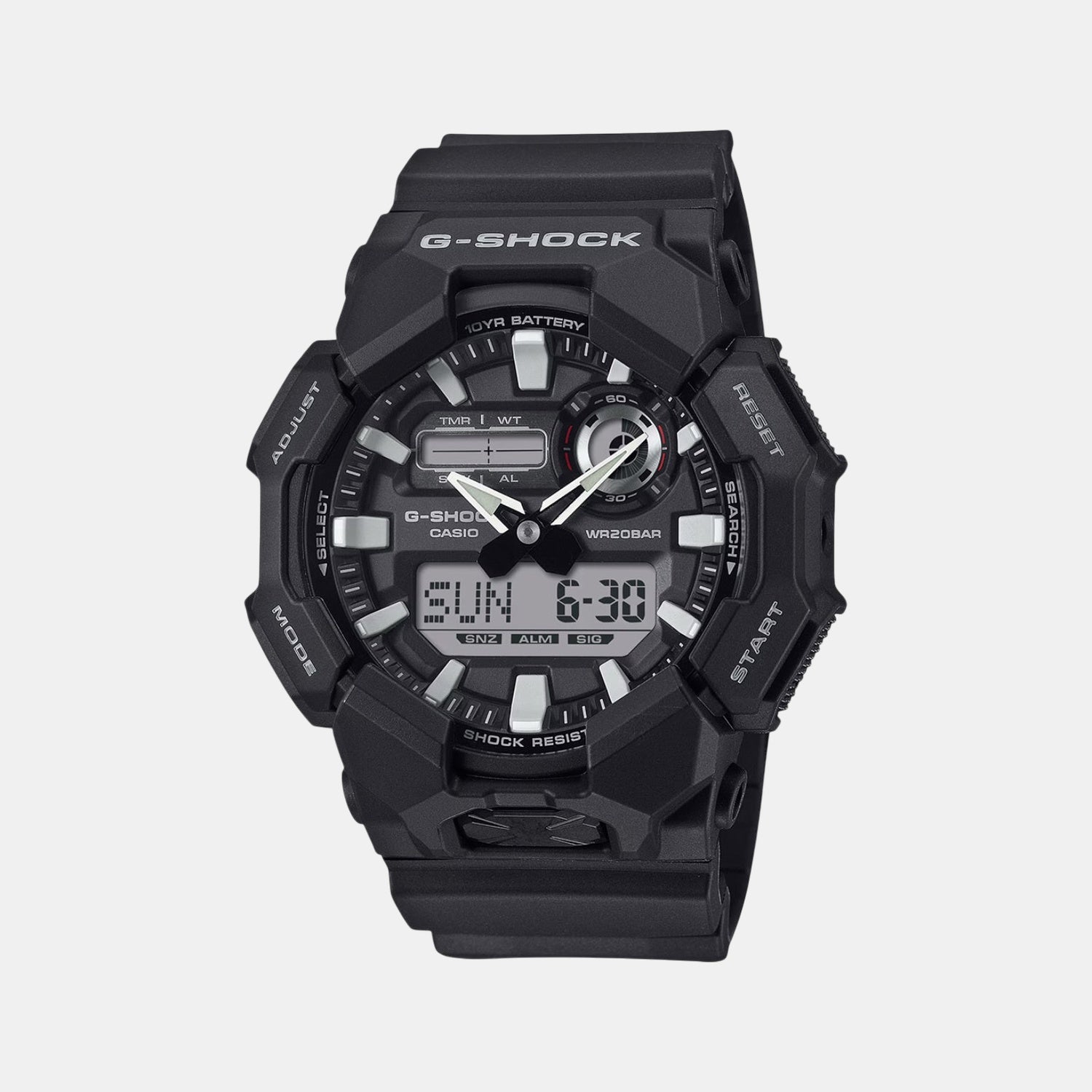 G-Shock Men Quartz Black Dial Analog-Digital Resin Watch G1601